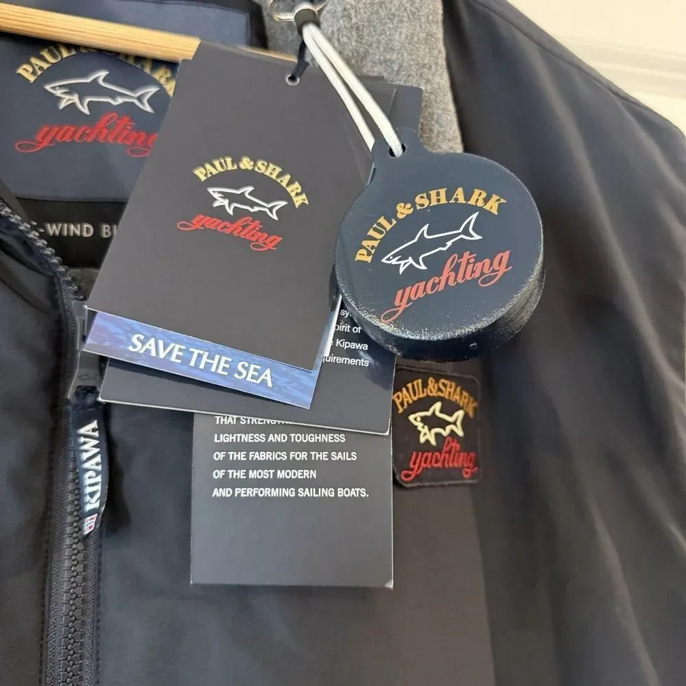 NWT Paul & Shark YACHTING Men's Wind Vest Gillet RE-Wind Block Kipawa 4XL